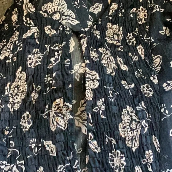 Zara Floral Black and Tan Dress - Picture 7 of 8